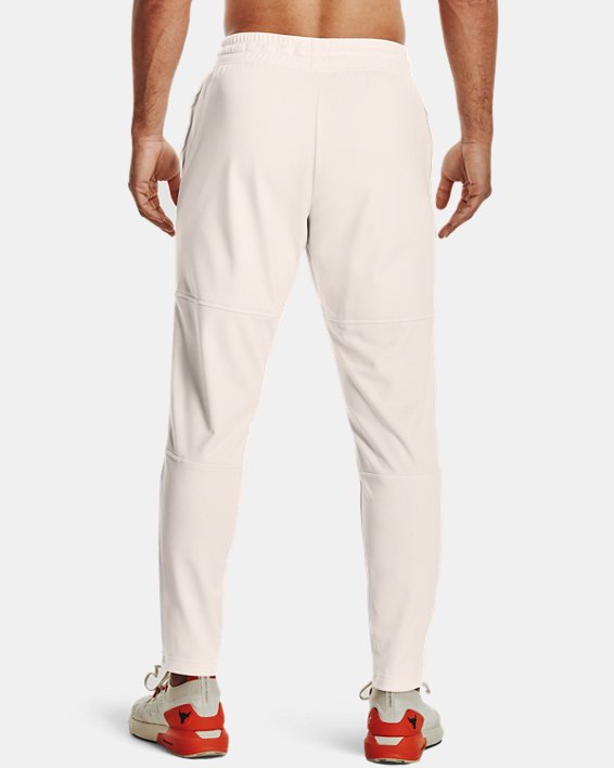 Men's Project Rock Knit Track Pants, White, pdpMainDesktop image number 2